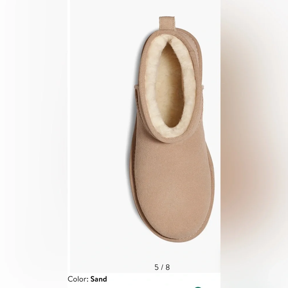 UGG women Ultra Mini Platform Size 9 gently used Color: Sand